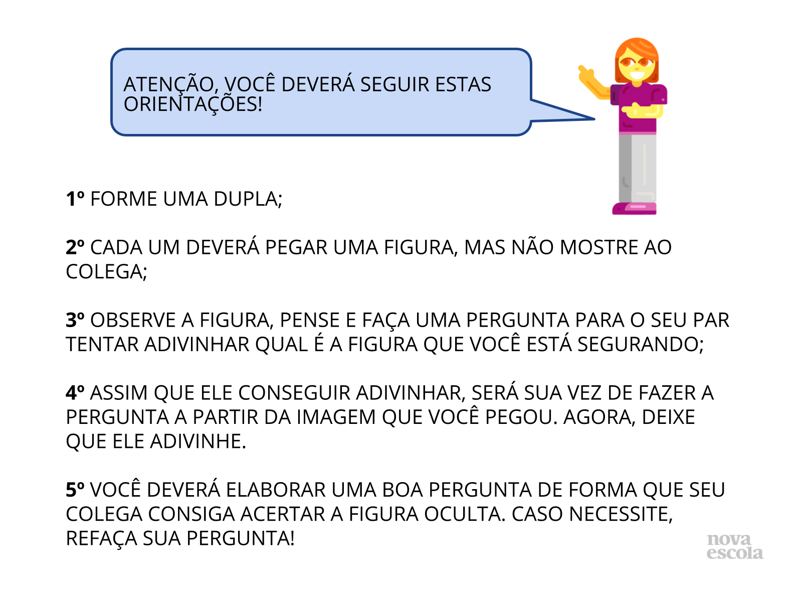 Perguntas e respostas - Planos de aula - 1º ano