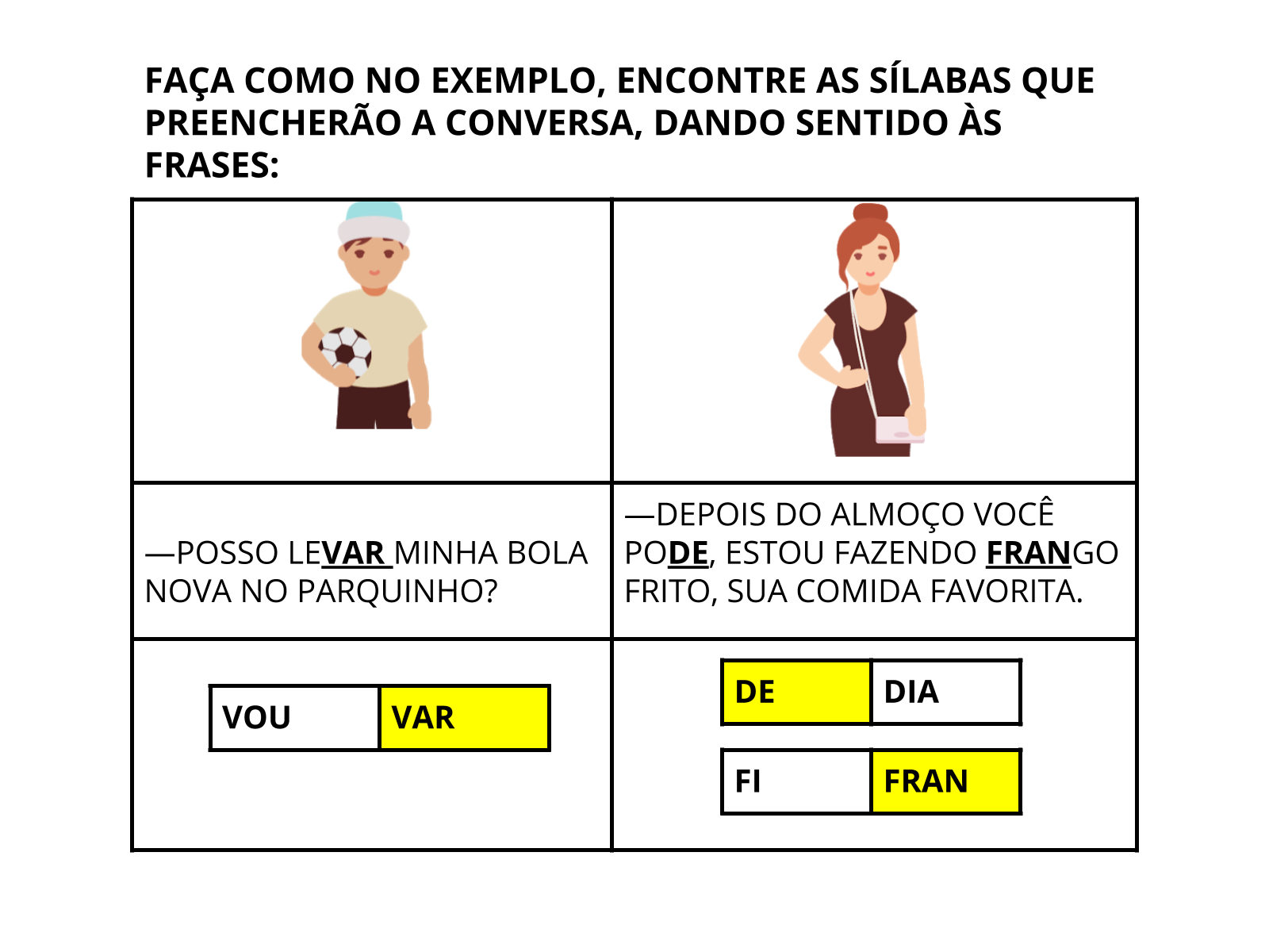 Plano de aula - 2º ano - Formando palavras