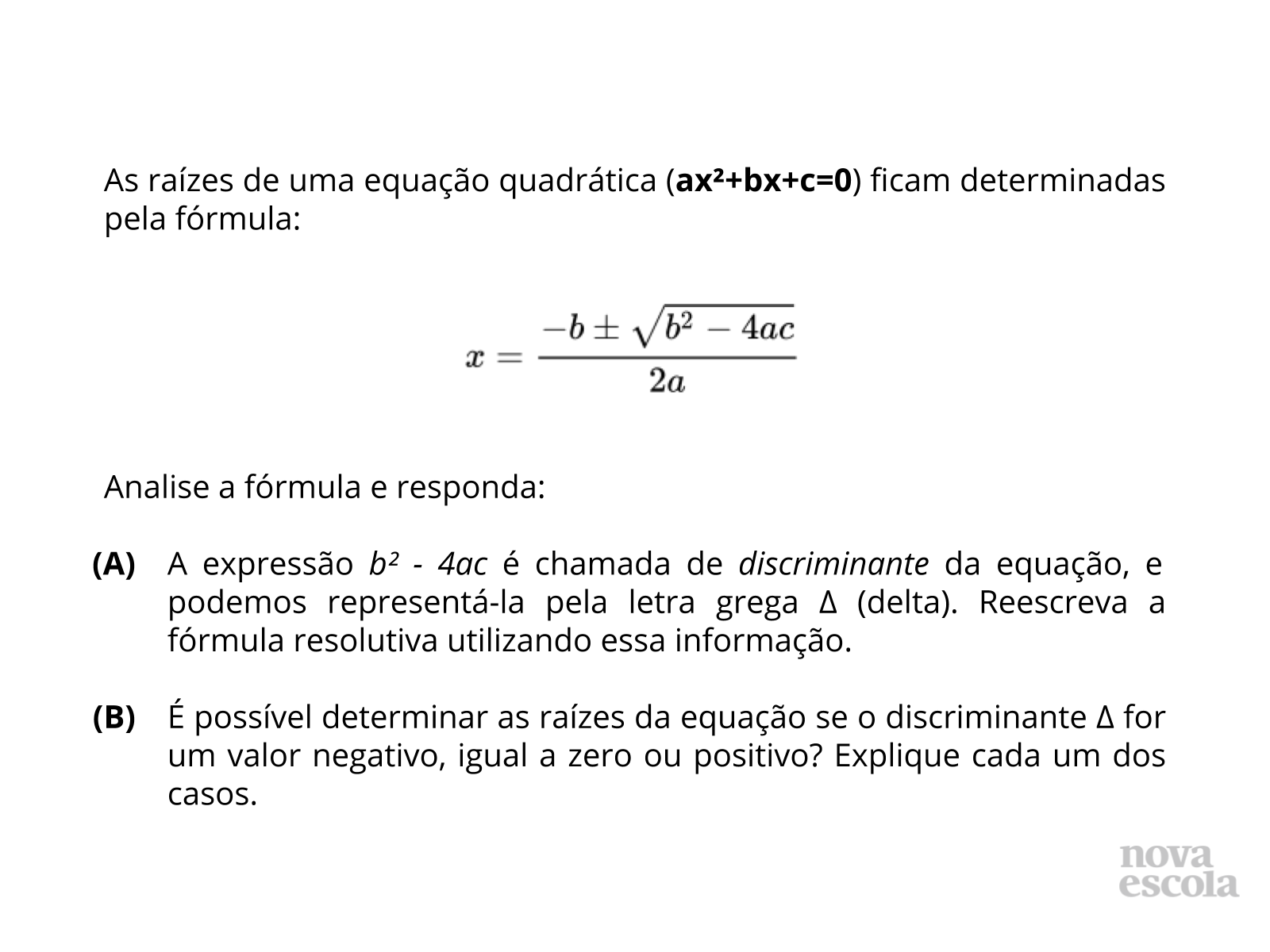 Equação Quadratica Fórmula | Exercícios Sobre Fórmula de Bhaskara – YOVZ