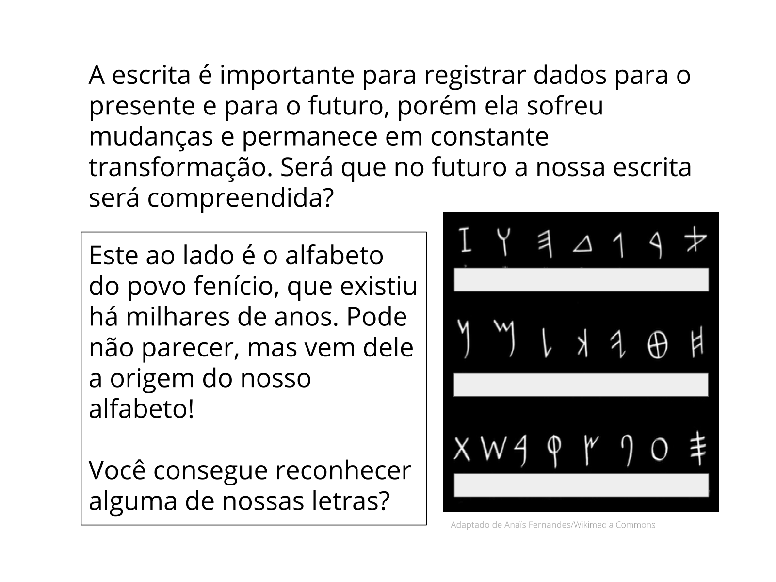 Plano de aula - 4º ano - Meios de comunicação: a invenção da escrita