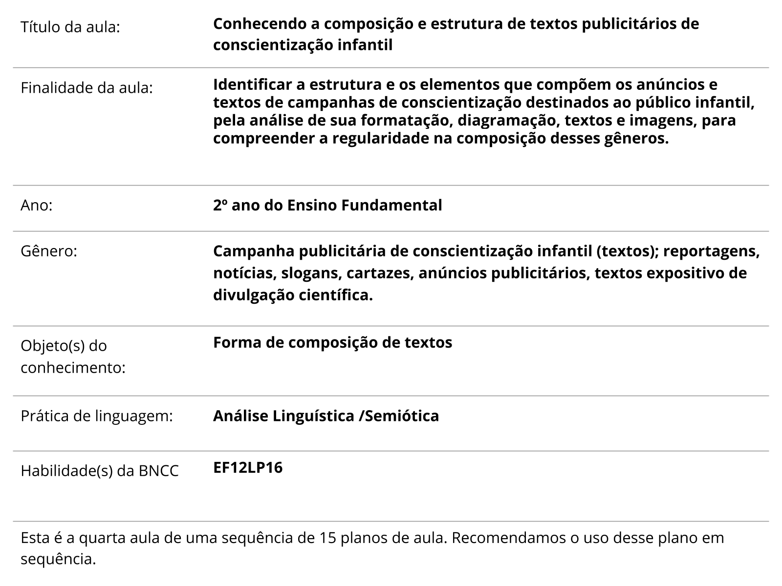 Jogo da composição - Planos de aula - 2º ano