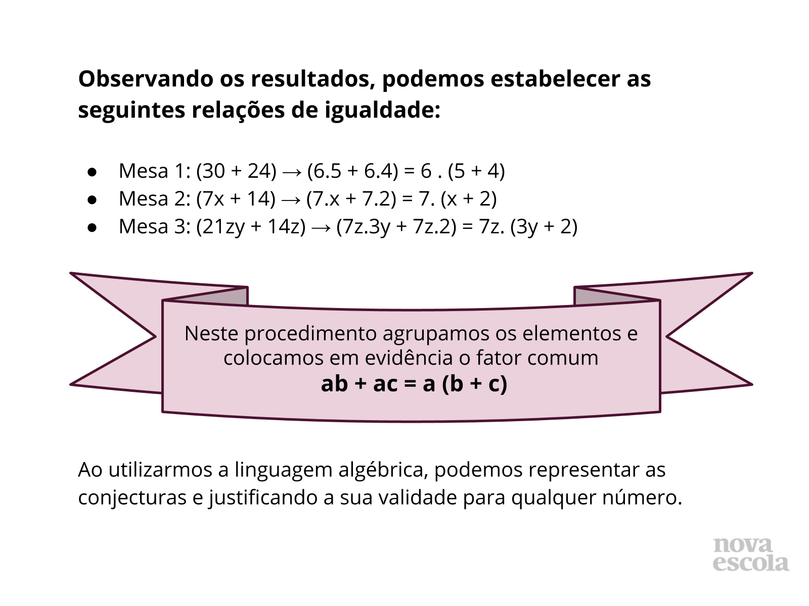 Agrupamento - Fator Comum - Planos de Aulas - 8º Ano