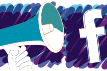 Facebook. Ilustração: Renata Borges