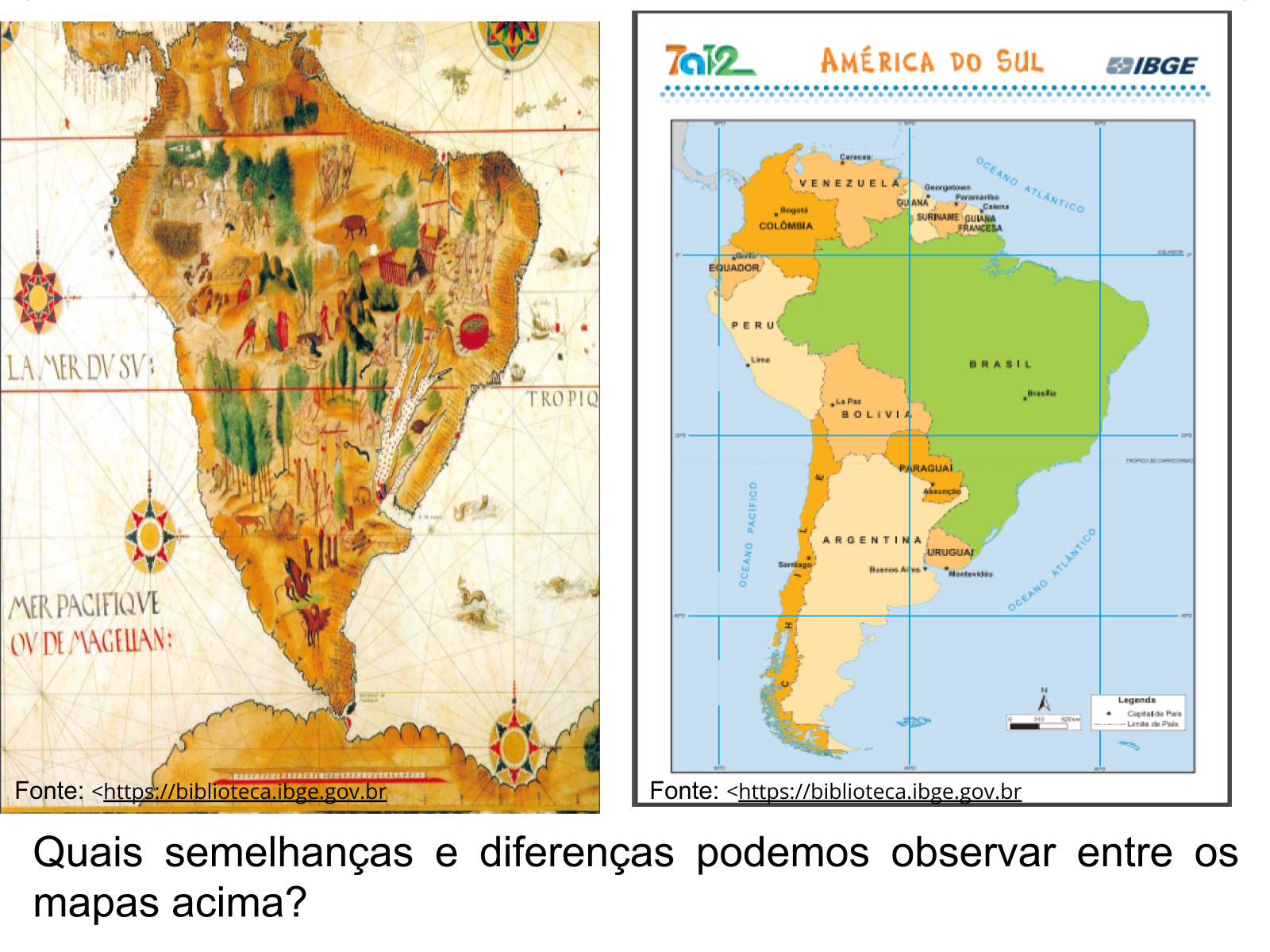 Leitura e interpretação de mapas cartográficos - Planos de aula - 7°ano ...