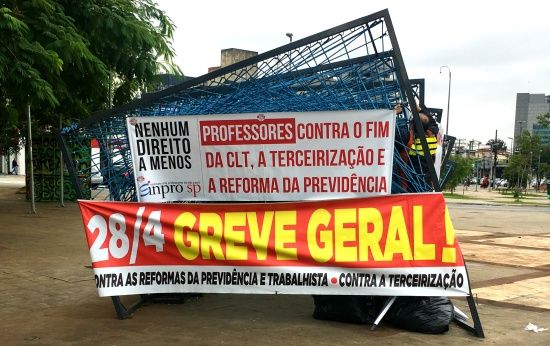 Acompanhe ao vivo o que acontece na greve geral por todo o Brasil