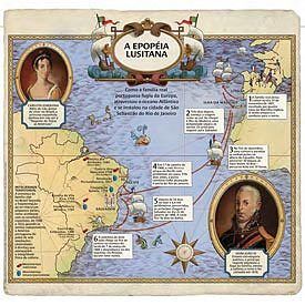 Infográfico Sattu e Luiz Iria (consultor), inspirado no mapa do Brasil e regiões circunvizinhas (1798), de Giovani Maria Cassin