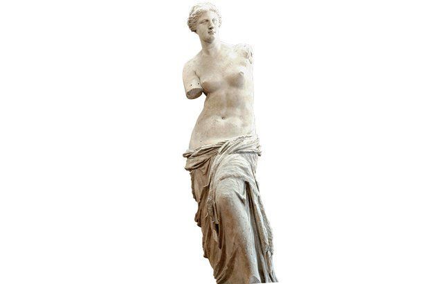 A bela Vênus de Milo integrou a apreciação de obras e de imagens da Grécia antiga. Divulgação/acervo Louvre