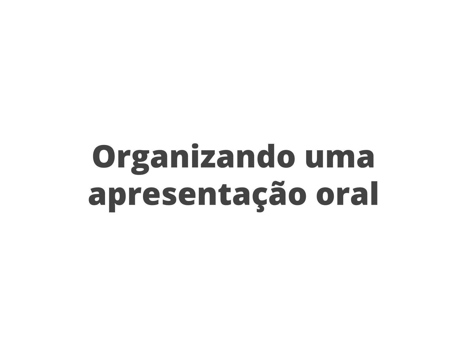 Apresentação Oral