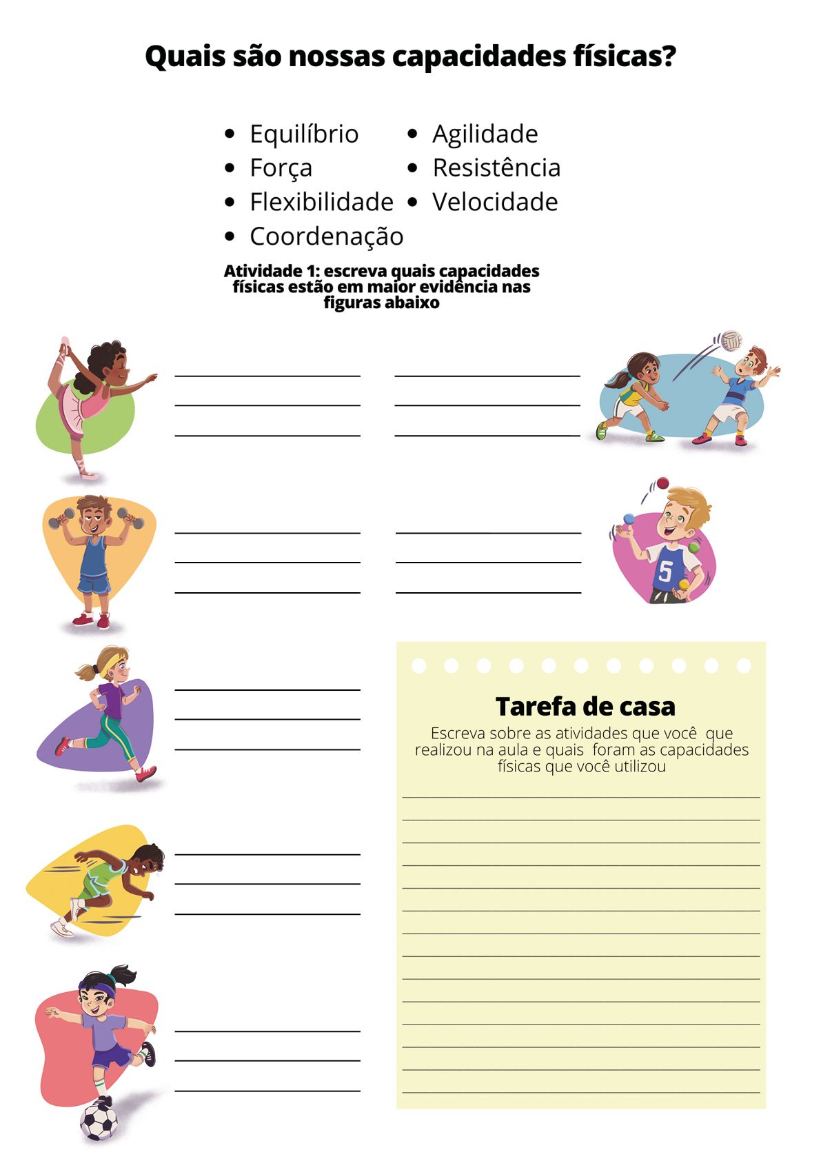 ATIVIDADE DE EDUCAÇÃO FÍSICA - 08 - GINÁSTICA - TUDO SALA DE AULA