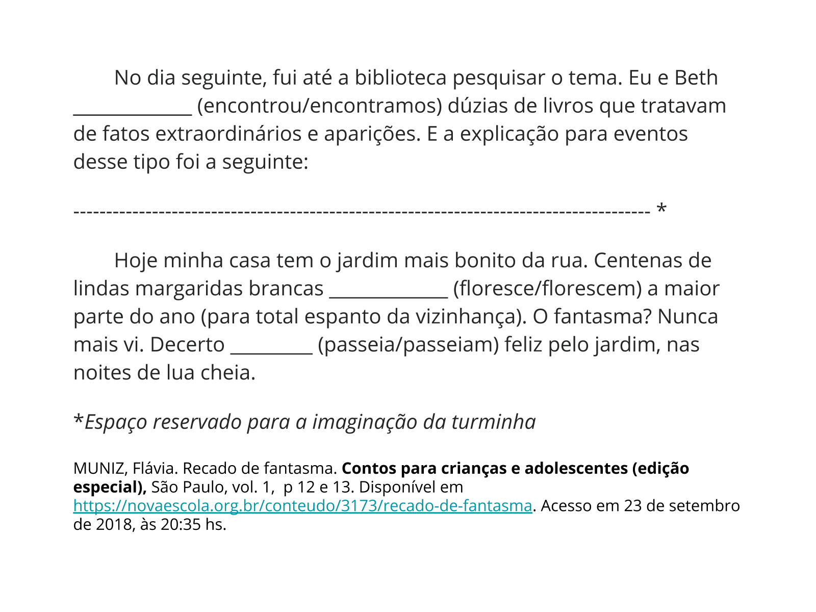 Exemplo De Aula Sobre Linguagem Conotativa Para O 5 Ano