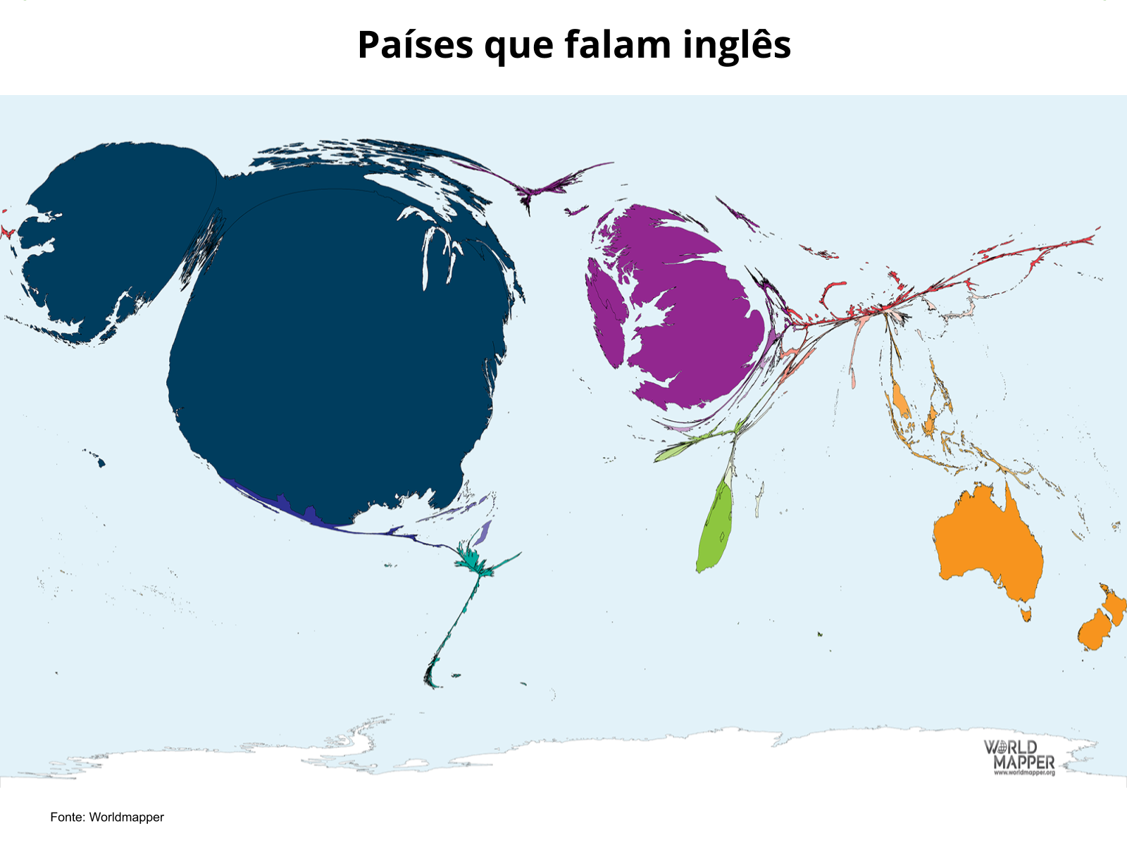 O Que É Anamorfose Geográfica Dê Um Exemplo