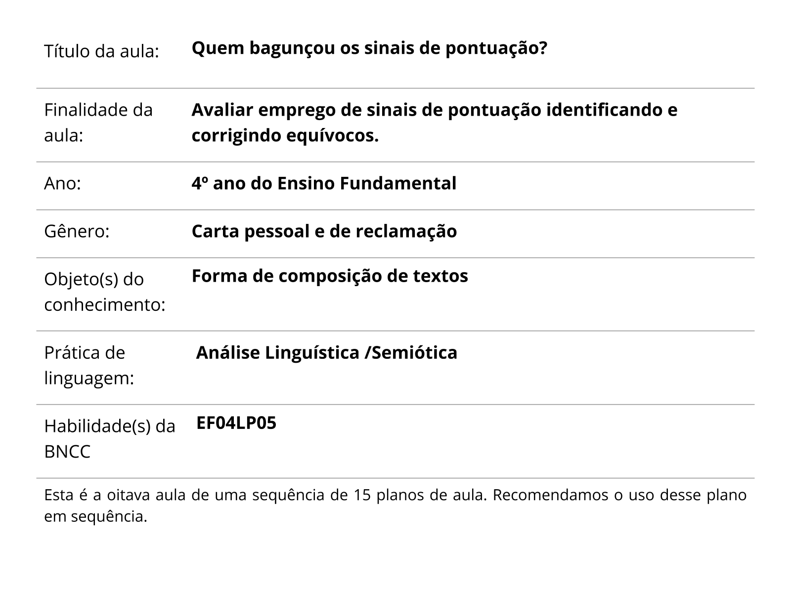 Exercícios de Gramática - Pontuação