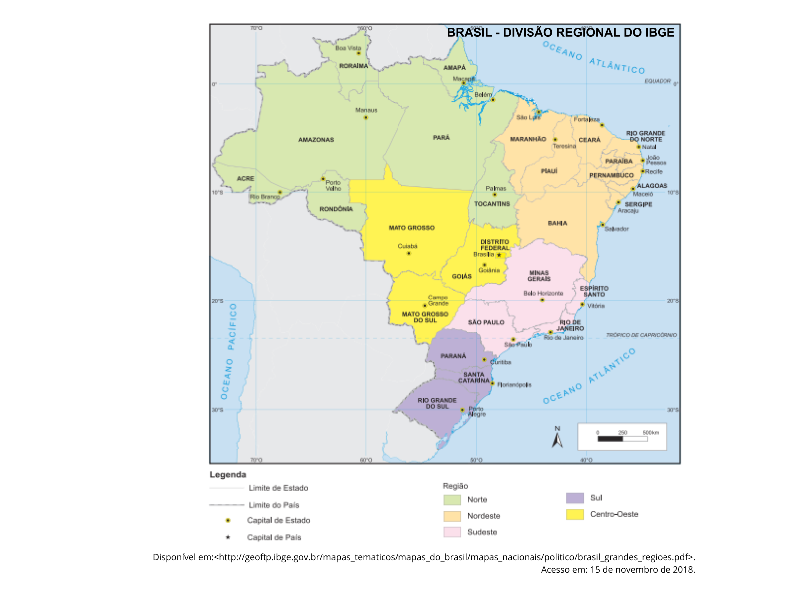 Regiões e estados brasileiros