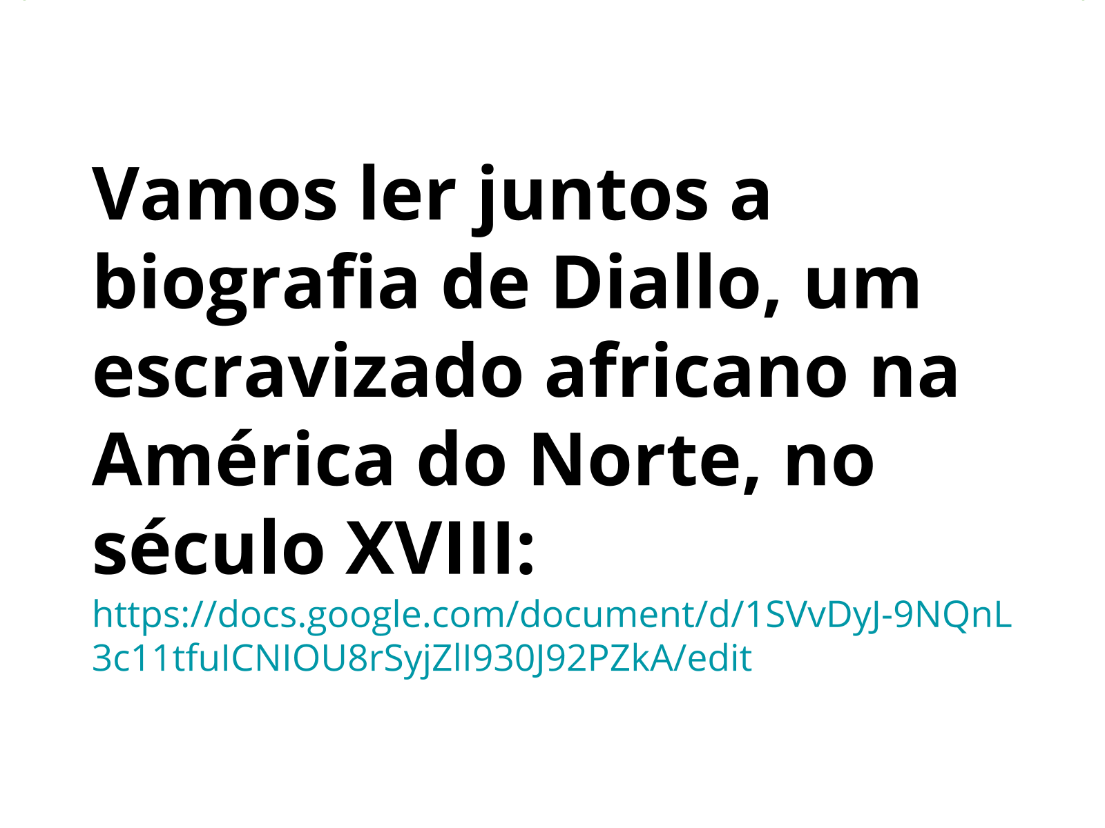 Plano de aula - 7º ano - Escravo ou escravizado?