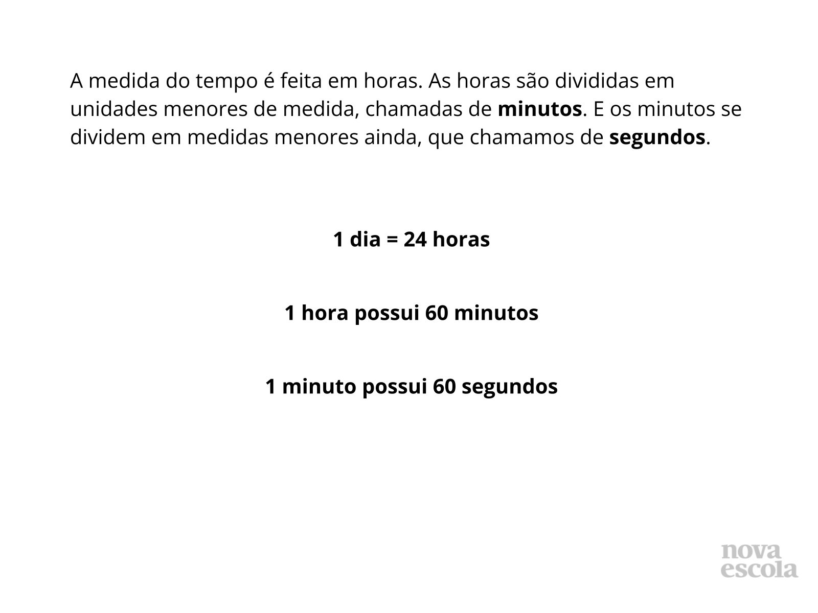 Transformando medida de tempo - Planos de aula - 4º ano
