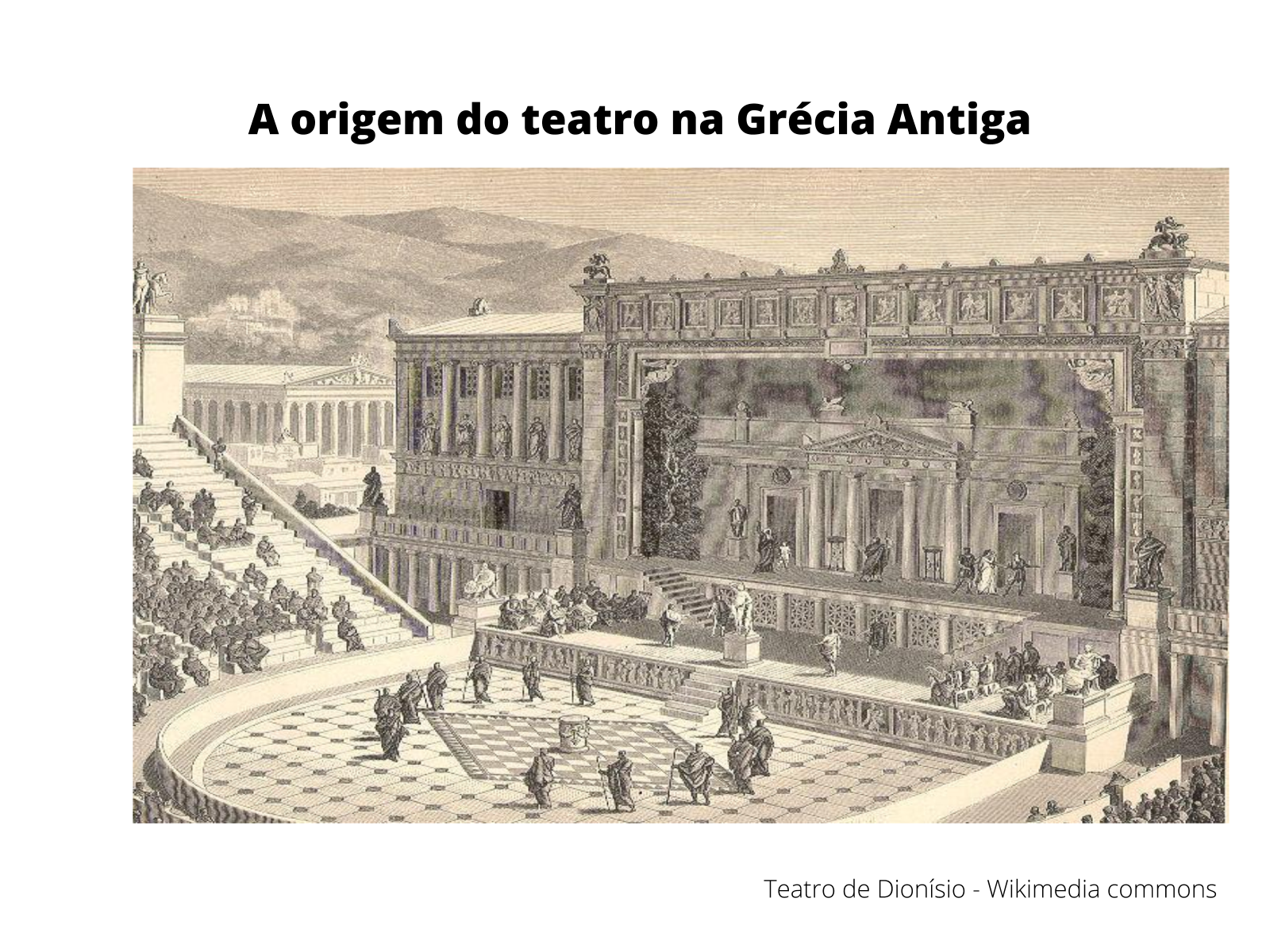 Plano de aula - 8º ano - Apresentar a origem do teatro, comparada às ...