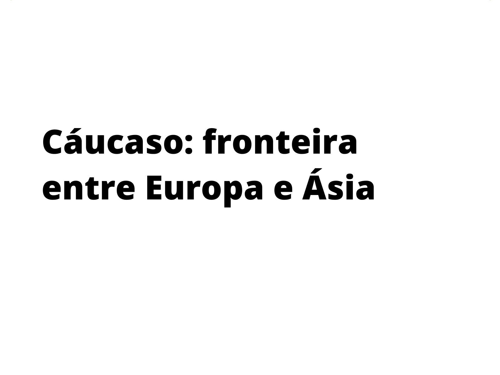 Conflitos no Cáucaso: o caso da Chechênia - Planos de aula - 9º ano -  Geografia