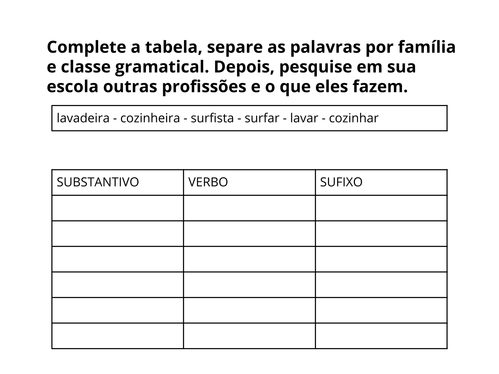 150 VERBOS MAIS USADOS DE SUBSTANTIVOS PARA FORMAR FRASES EM