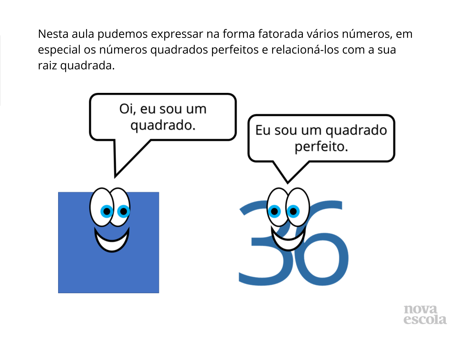 NÚMEROS QUADRADOS PERFEITOS E RAIZ QUADRADA - Planos de aula - 8º ano