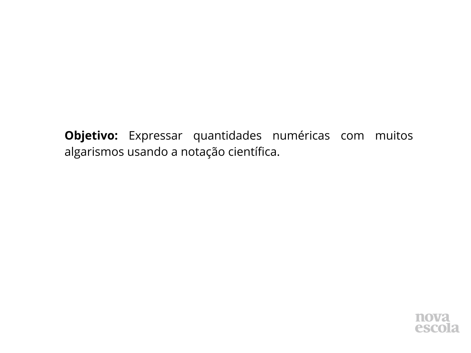 Plano de Aula sobre Notação Científica