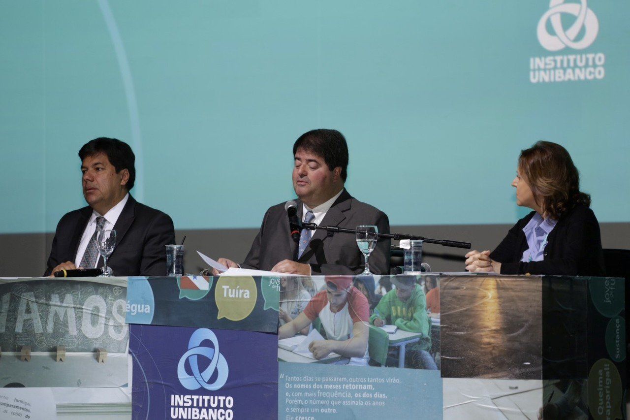 Ministro Mendonça Filho em mesa do Seminário Internacional de Educação Pública, em São Paulo