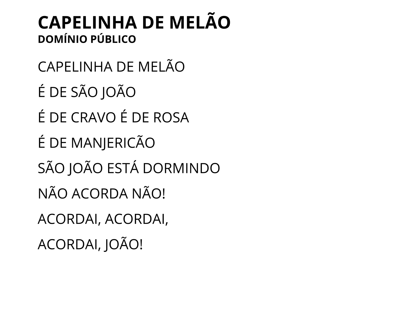 Plano de aula - 1º ano - Descobrir as rimas em cantigas