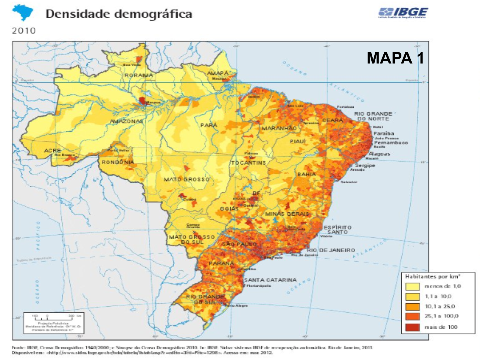 Acima Temos Um Exemplo De Mapa Temático Que Utiliza As