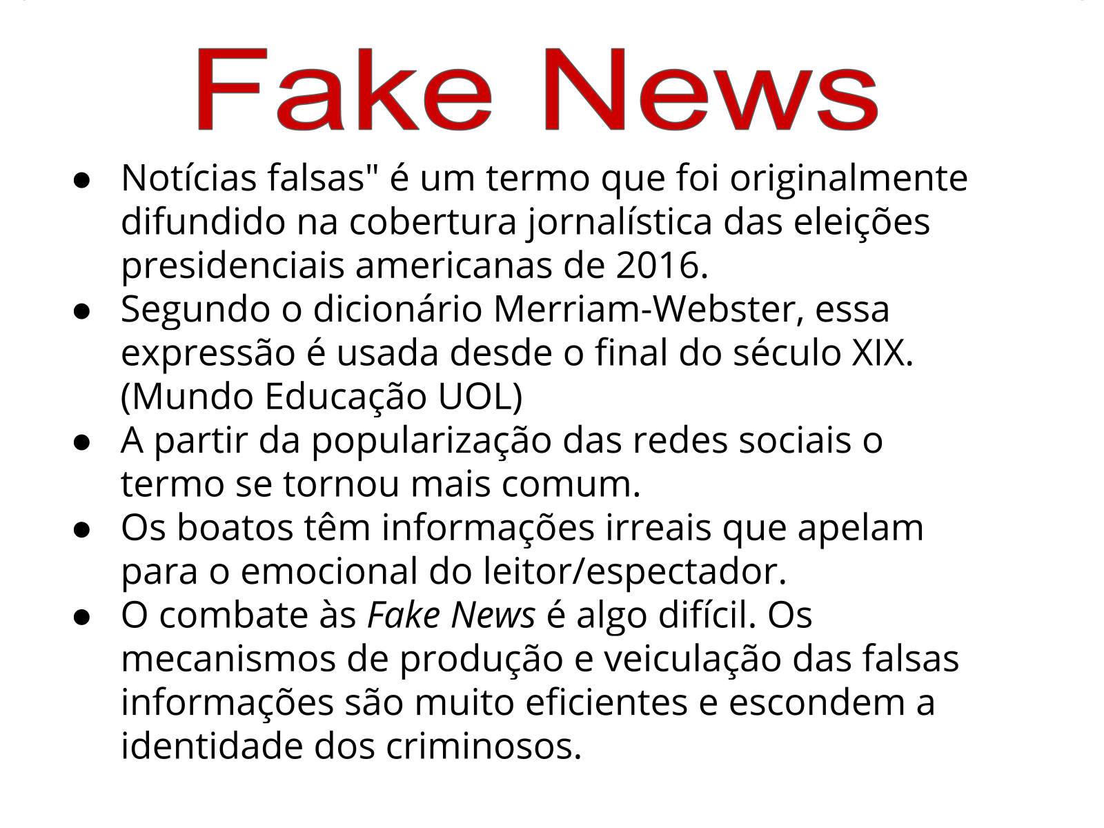 Quais Exemplos E Consequências Da Fake News