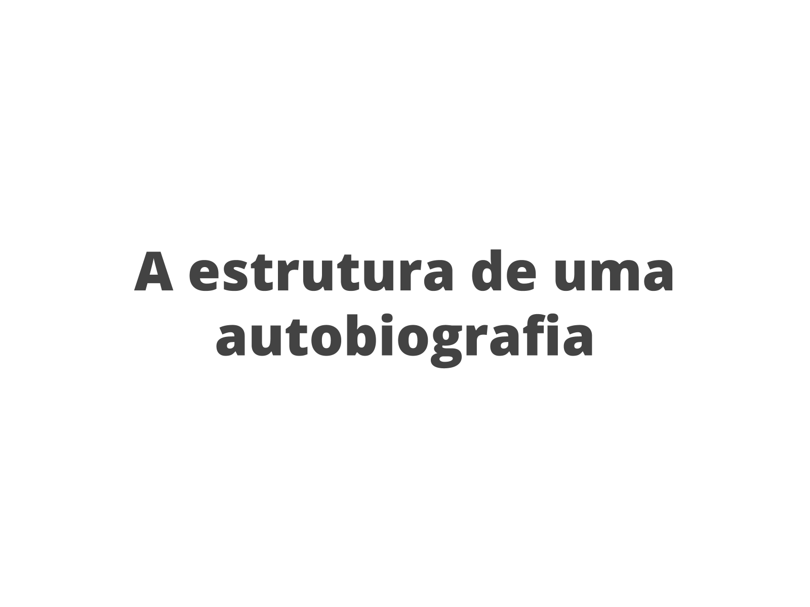 Biografia E Autobiografia