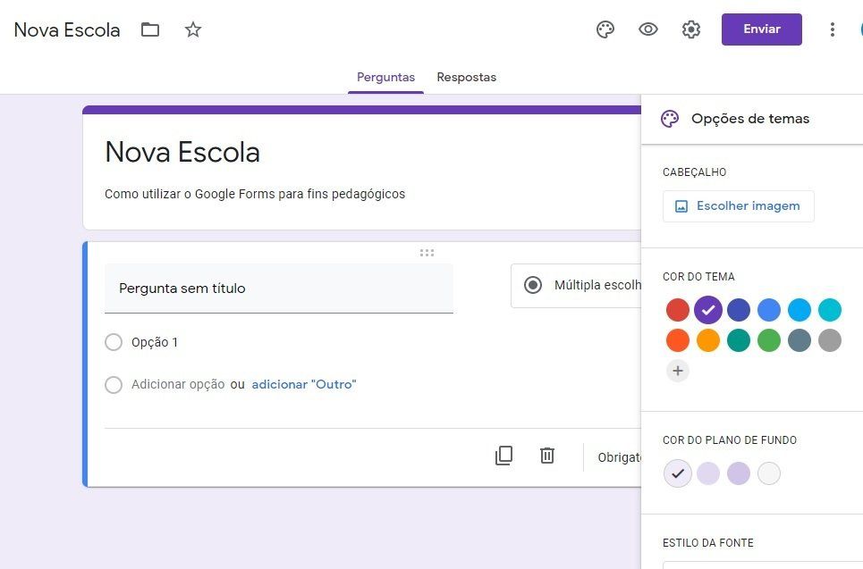 Como criar teste e prova online no Google Forms