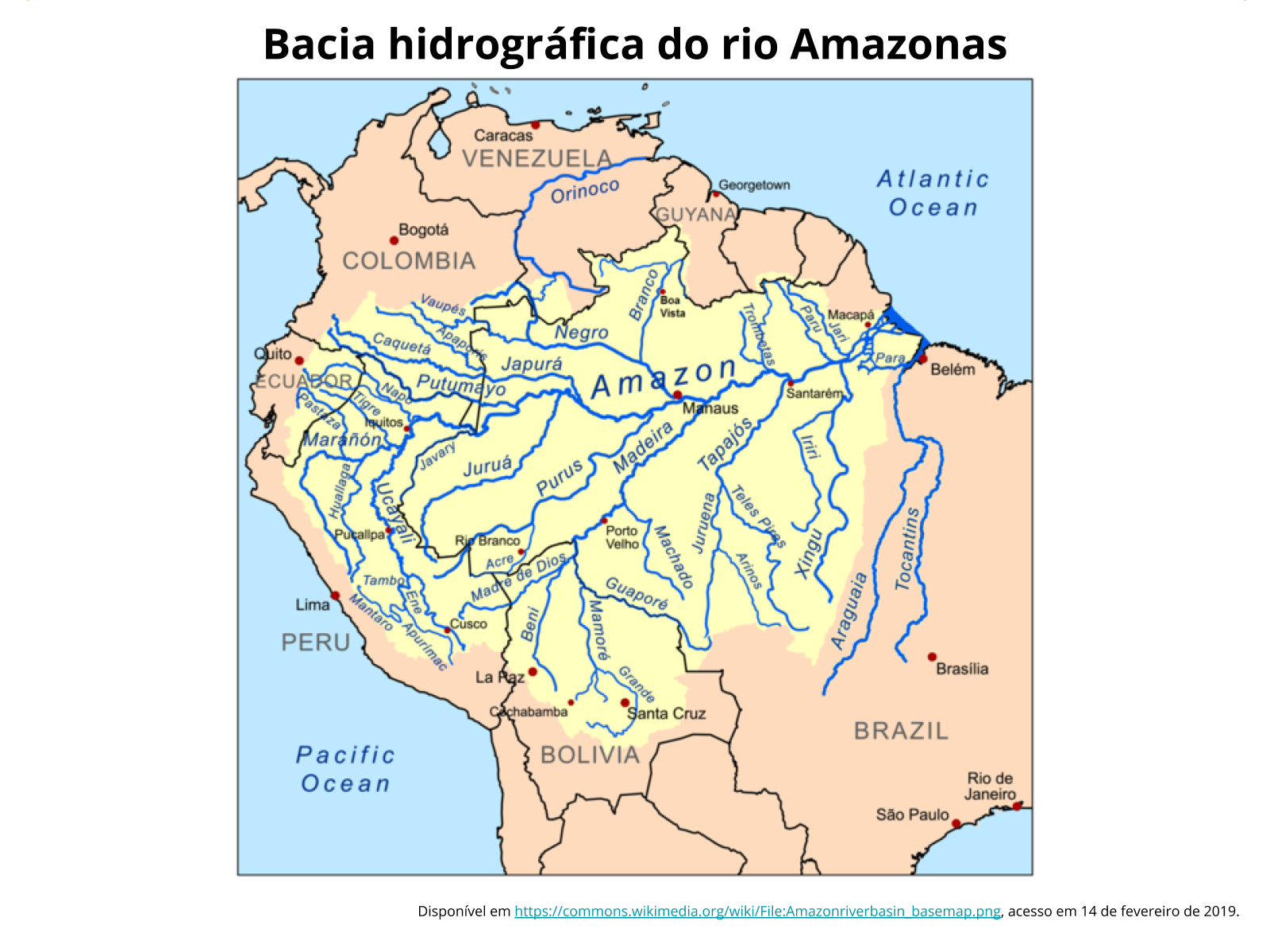 Desafio países da América do Sul - Teste de geografia 