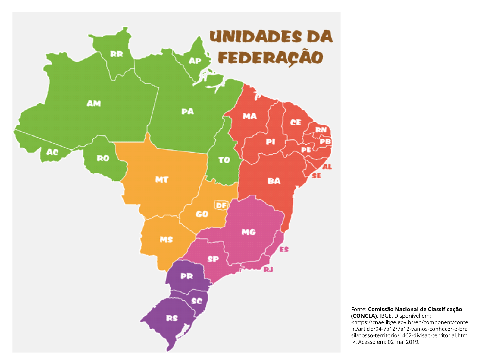 Atividade sobre a divisão regional do Brasil  Atividades de geografia,  Atividades com mapas, Atividades alfabetização e letramento