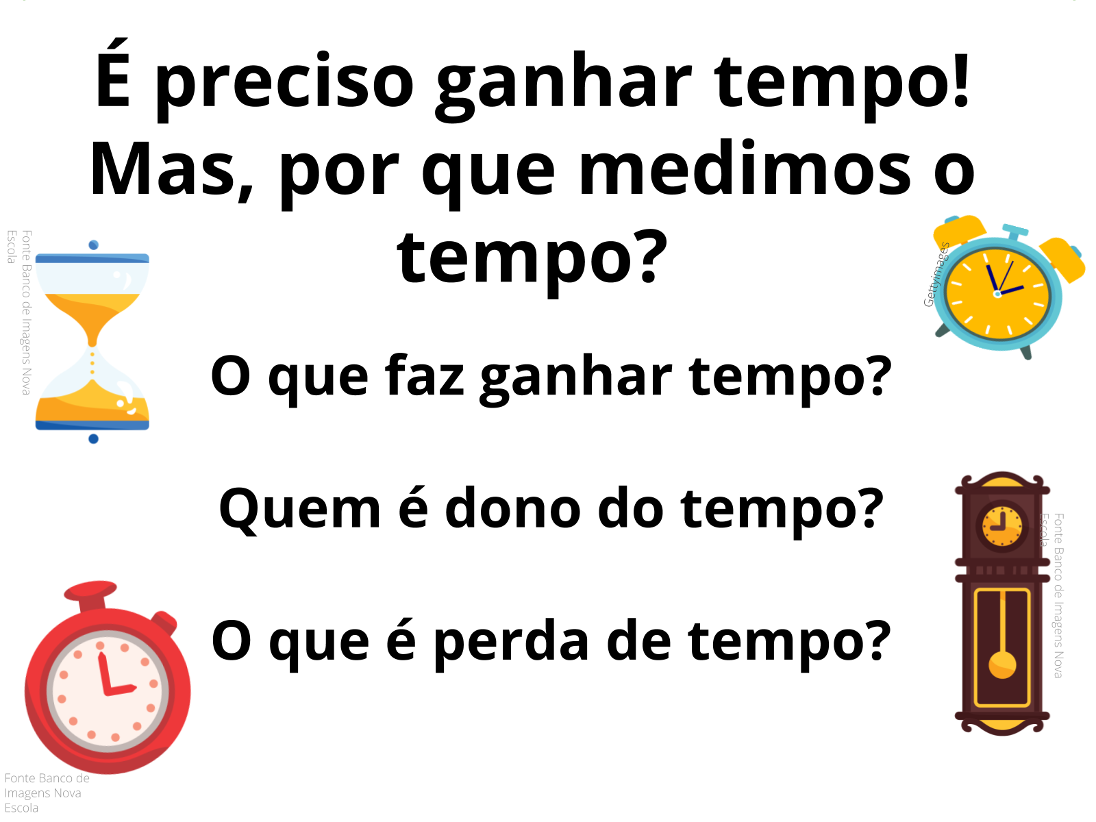 Plano de aula - 5º ano - Formas de marcação do tempo. Qual o tempo