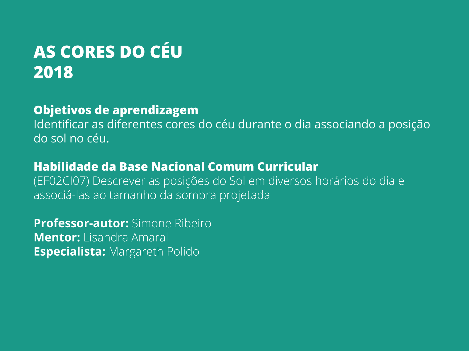 Sobre esta aula