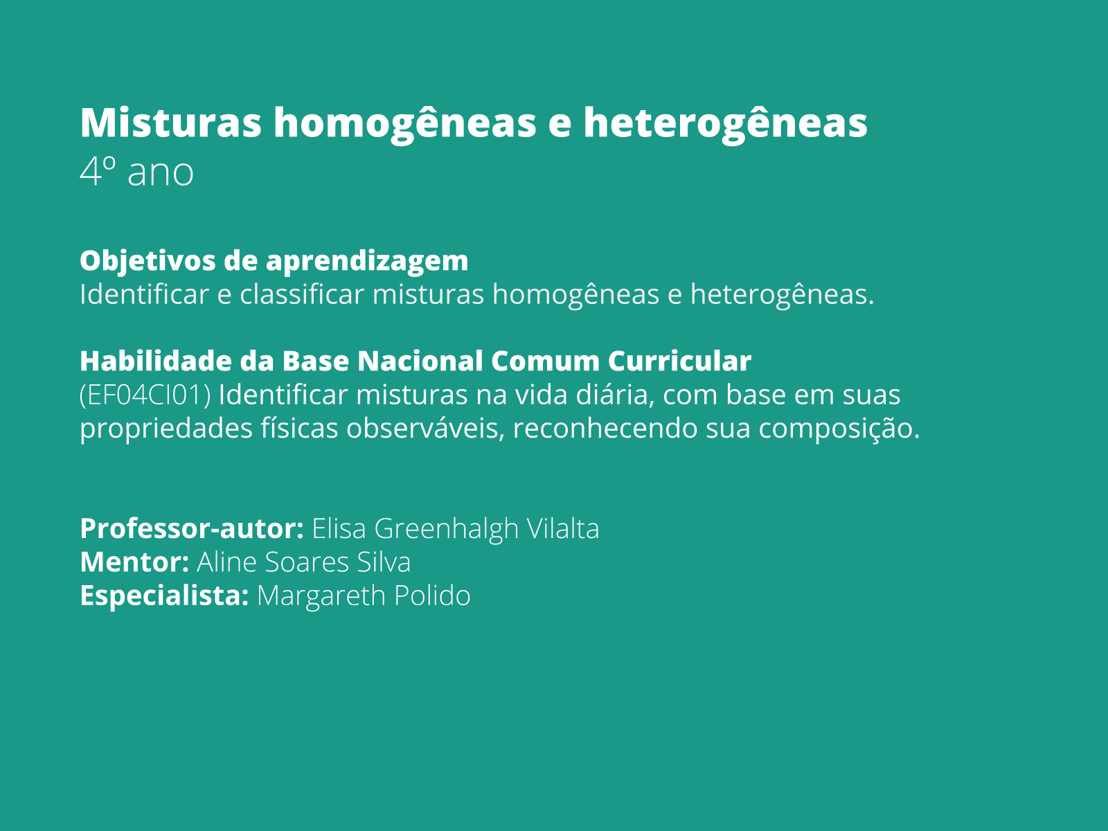 química de mistura homogênea