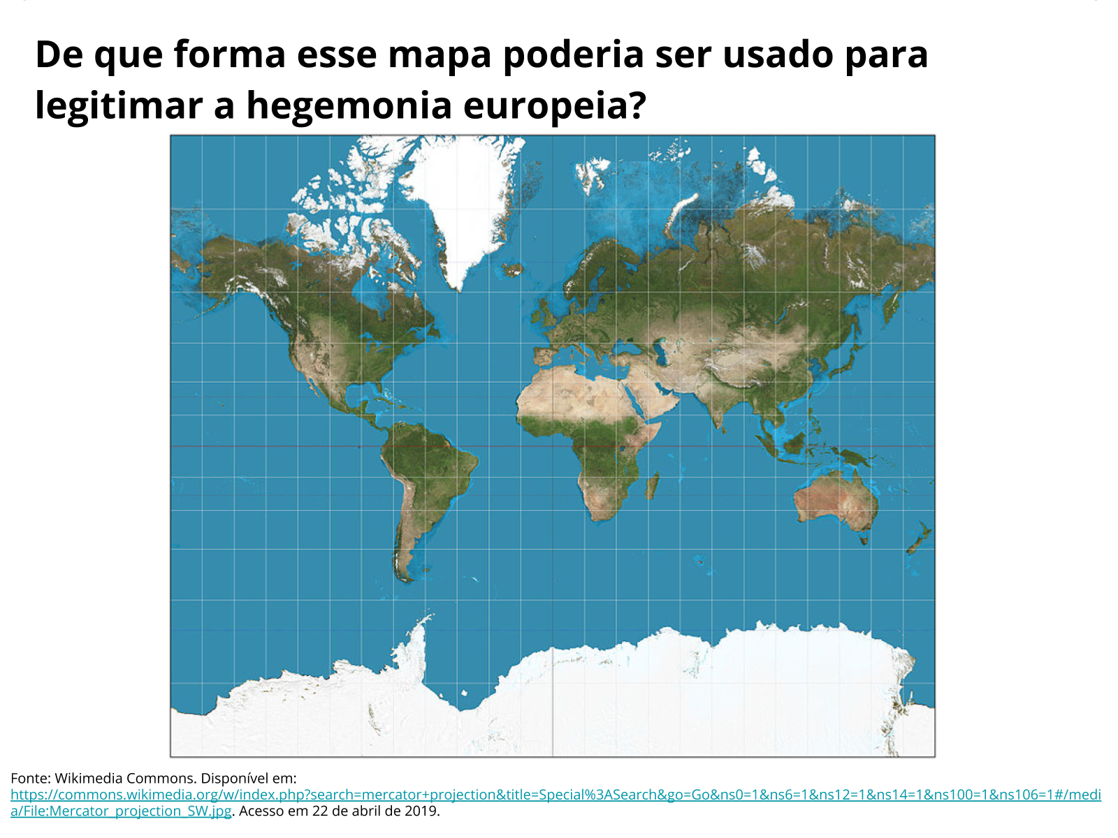 ConecteGeo: Mapa Mundi: relação população-território