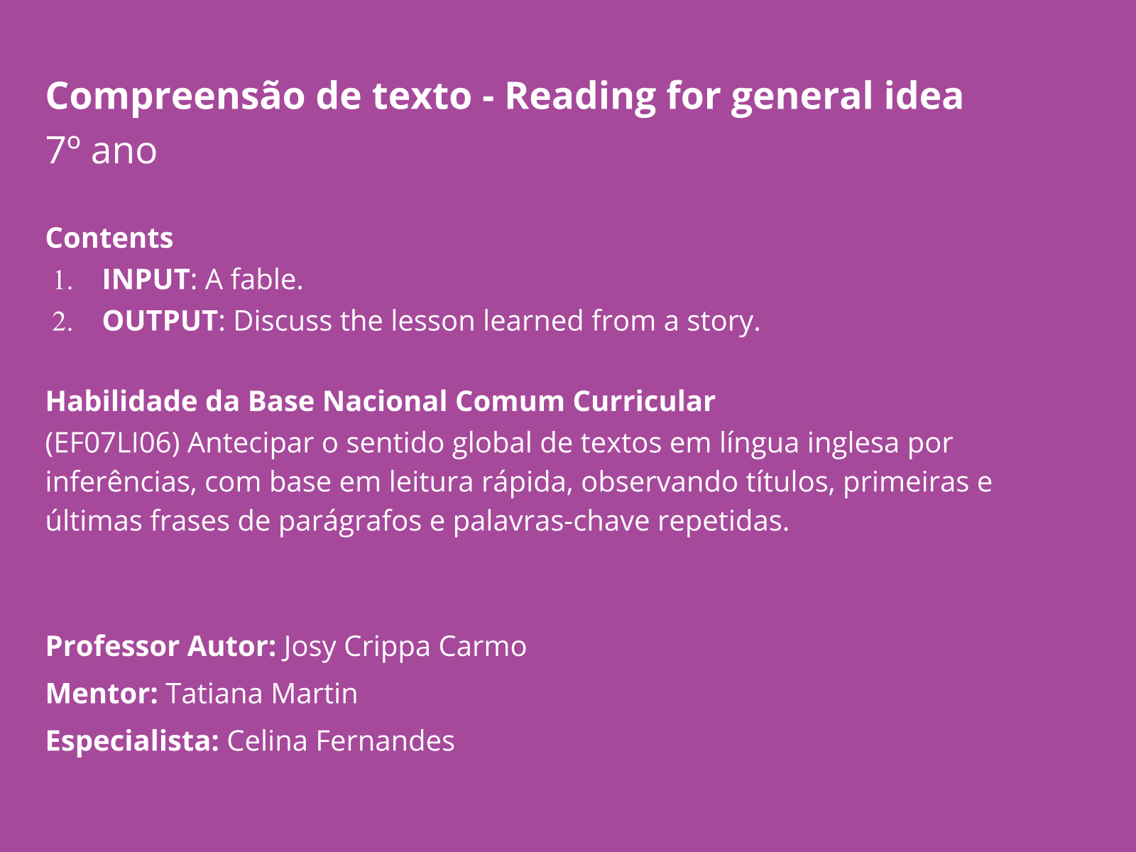 Nova Escola Box  Língua Estrangeira: 5 respostas para replanejar 2020 nas  aulas de Inglês