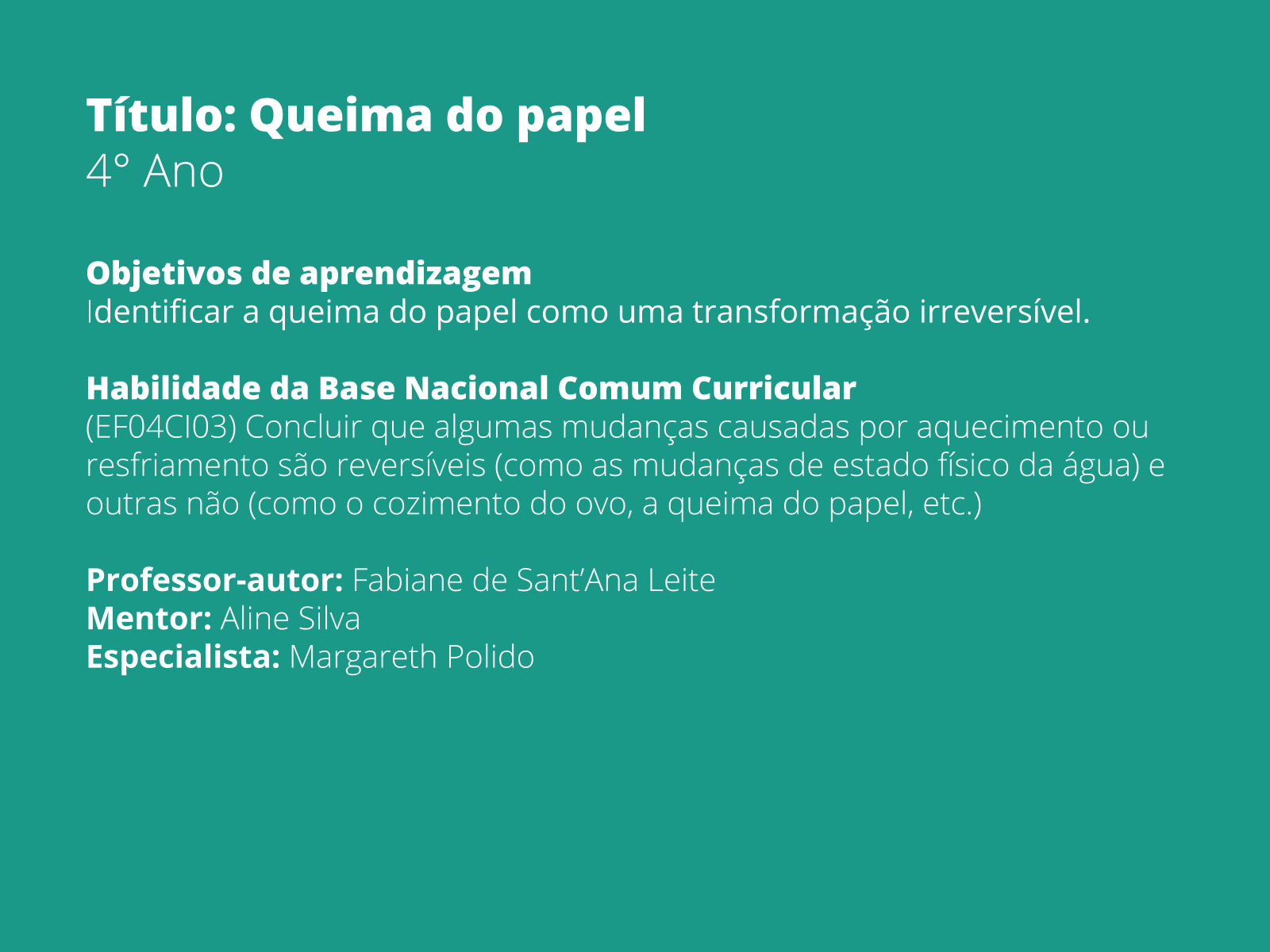 Sobre esta aula