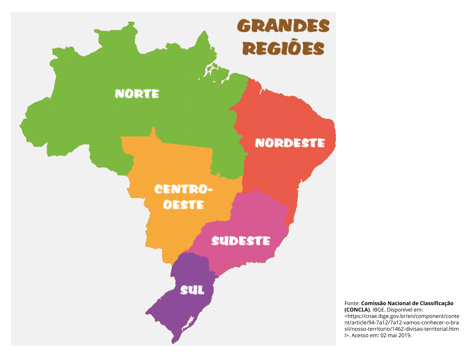As Unidades Federativas por Regiões do IBGE - Planos de aula - 4º ano ...