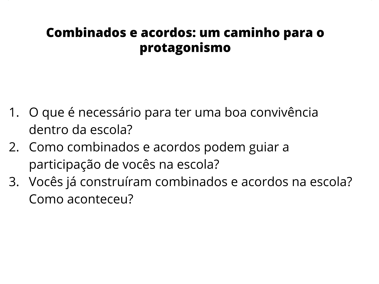 PODE OU NÃO PODE? - REGRAS DE CONVIVÊNCIA, COMBINADOS E BOAS