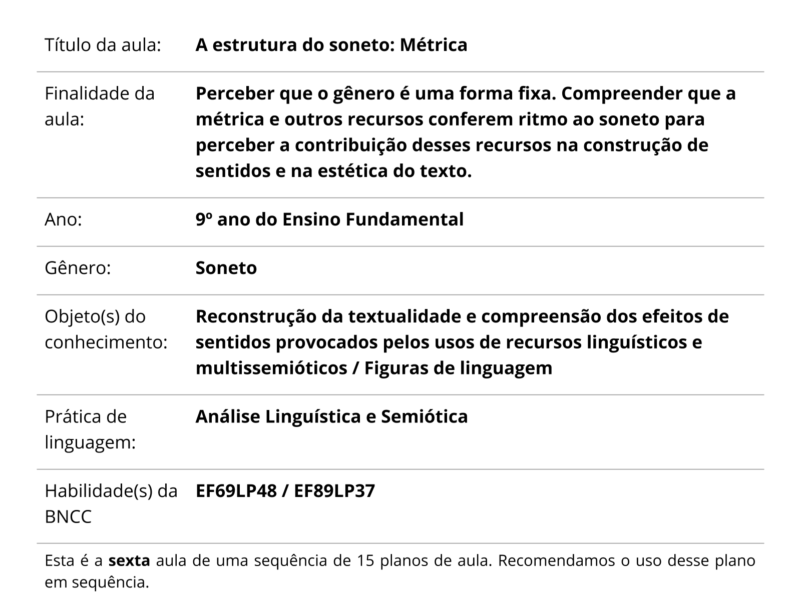 Português - 9ºano - aula 51 - correção poema 