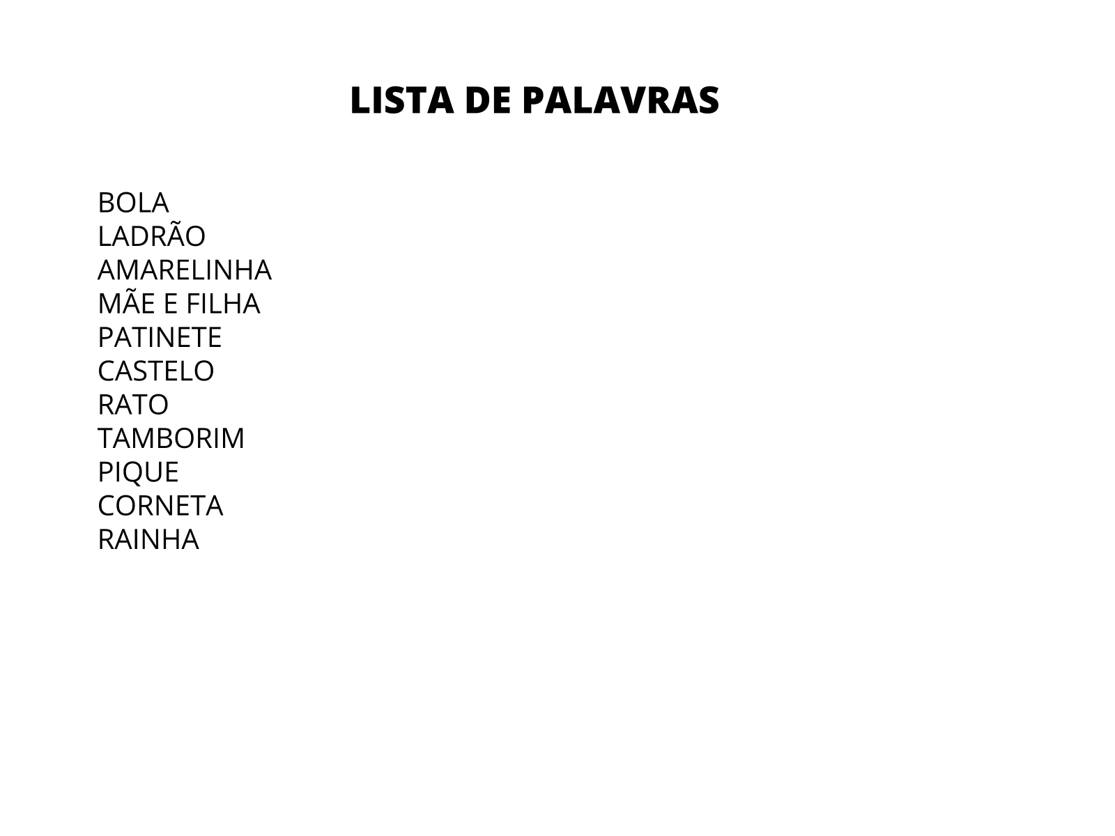 Plano de aula - 1º ano - Brincar de rimar - palavras que rimam