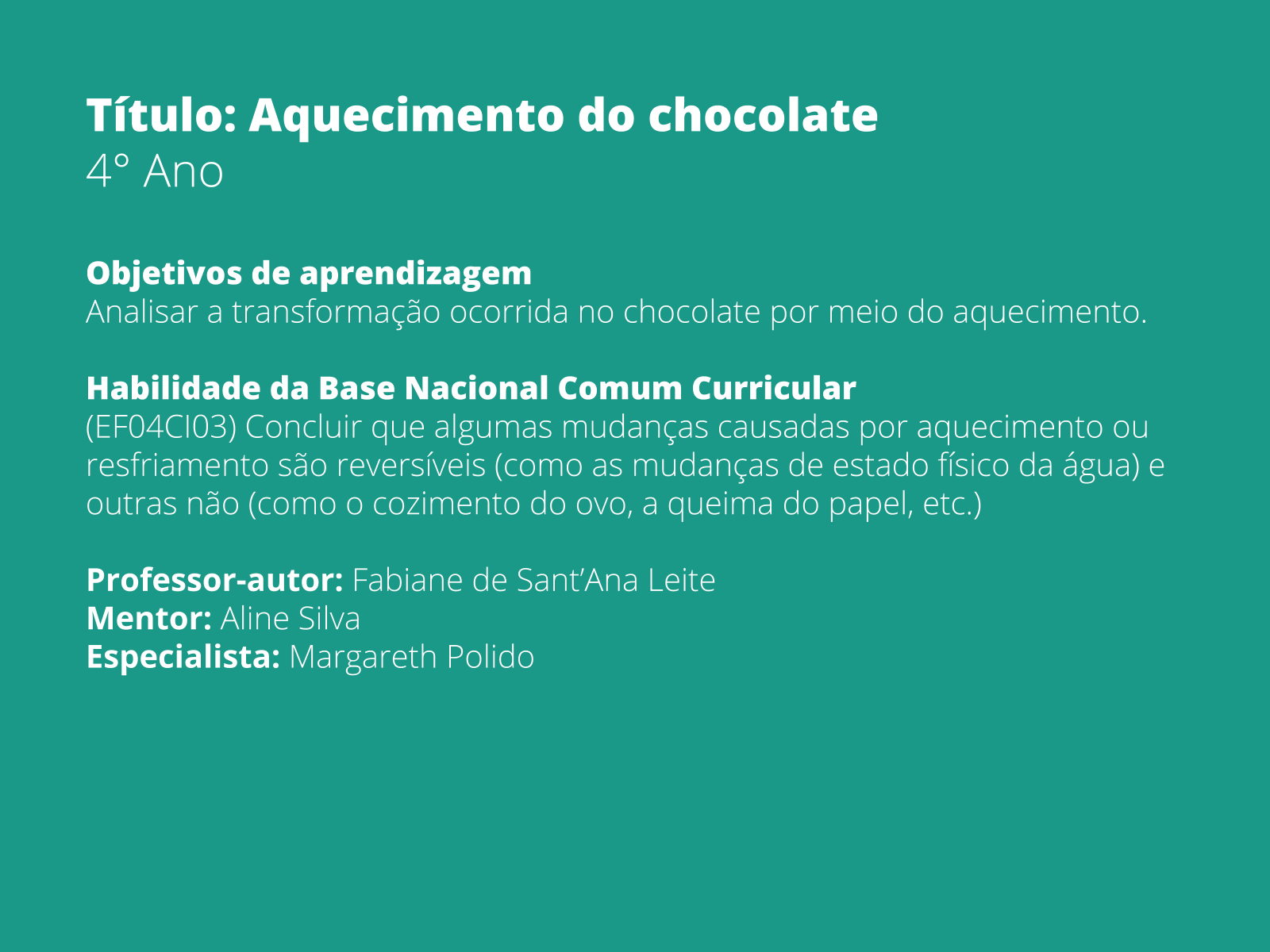 História do chocolate - Atividade de compreensão de texto