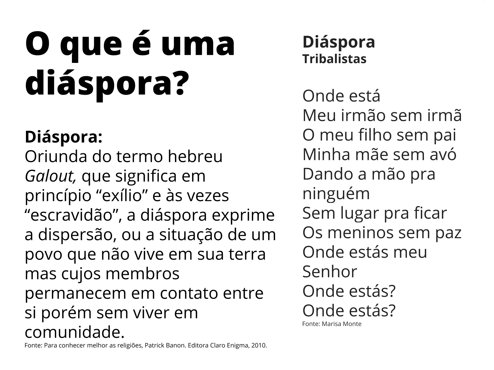 Plano de aula - 5º ano - Diásporas e intolerância religiosa