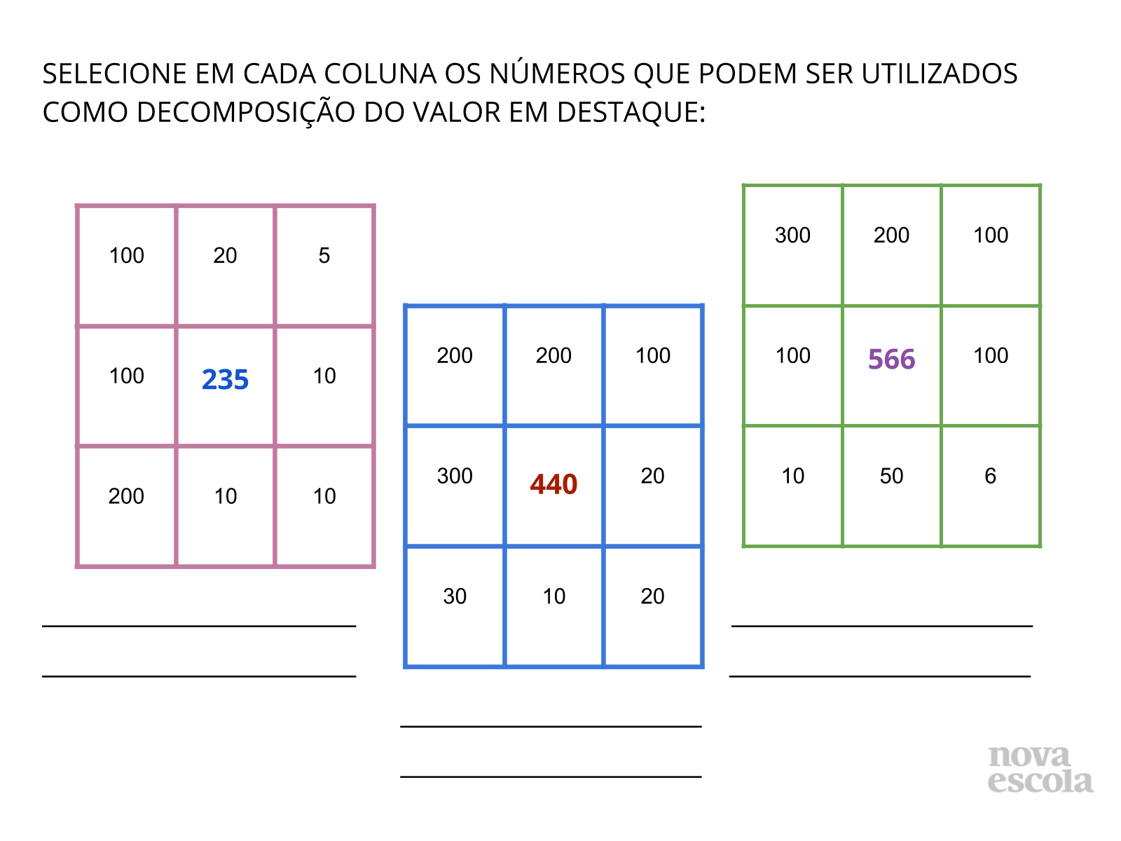 Composição e decomposição - Planos de aula - 2º ano