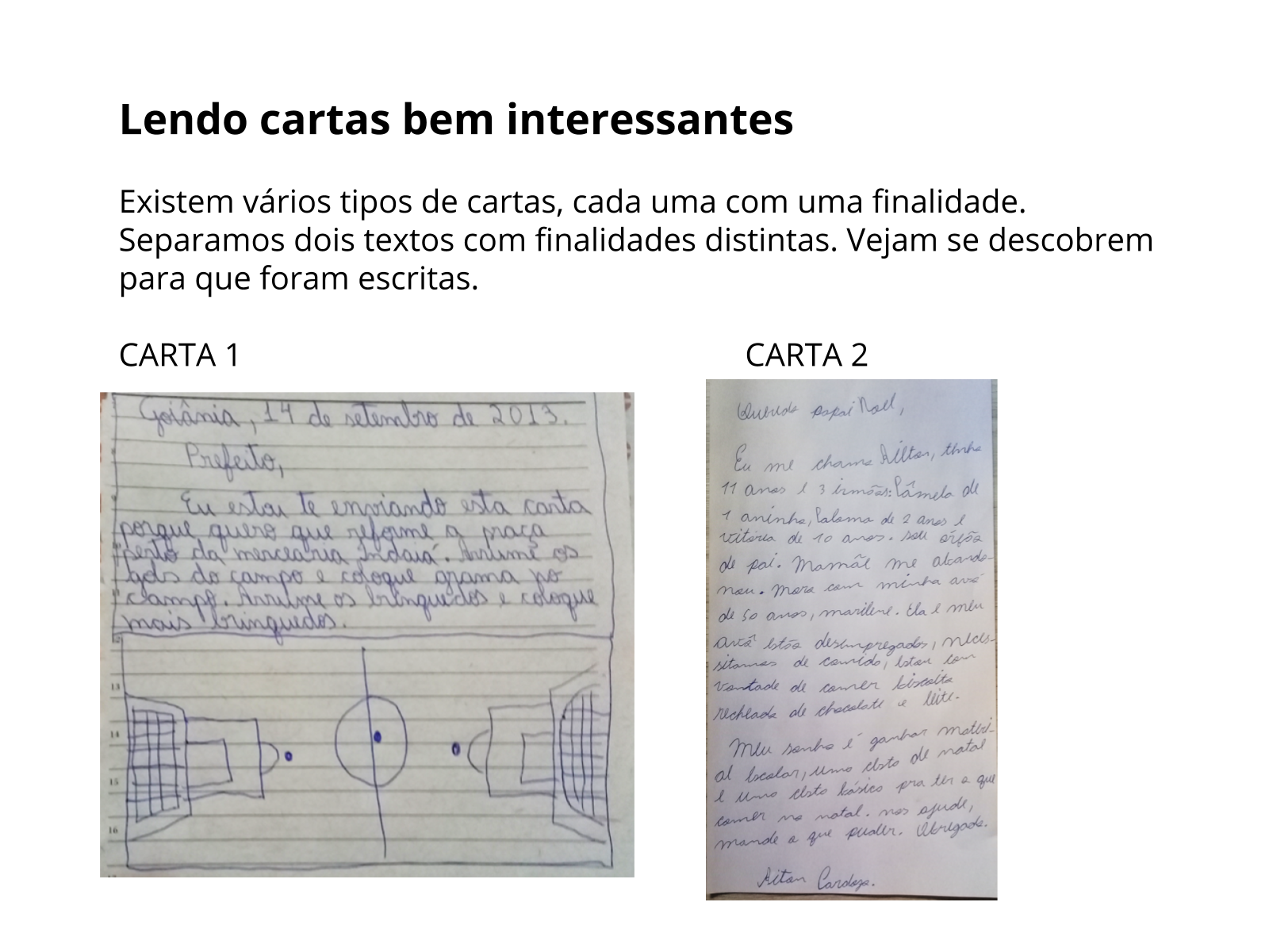 Cartas, para quê elas servem? - Planos de aula - 4º ano - Língua Portuguesa