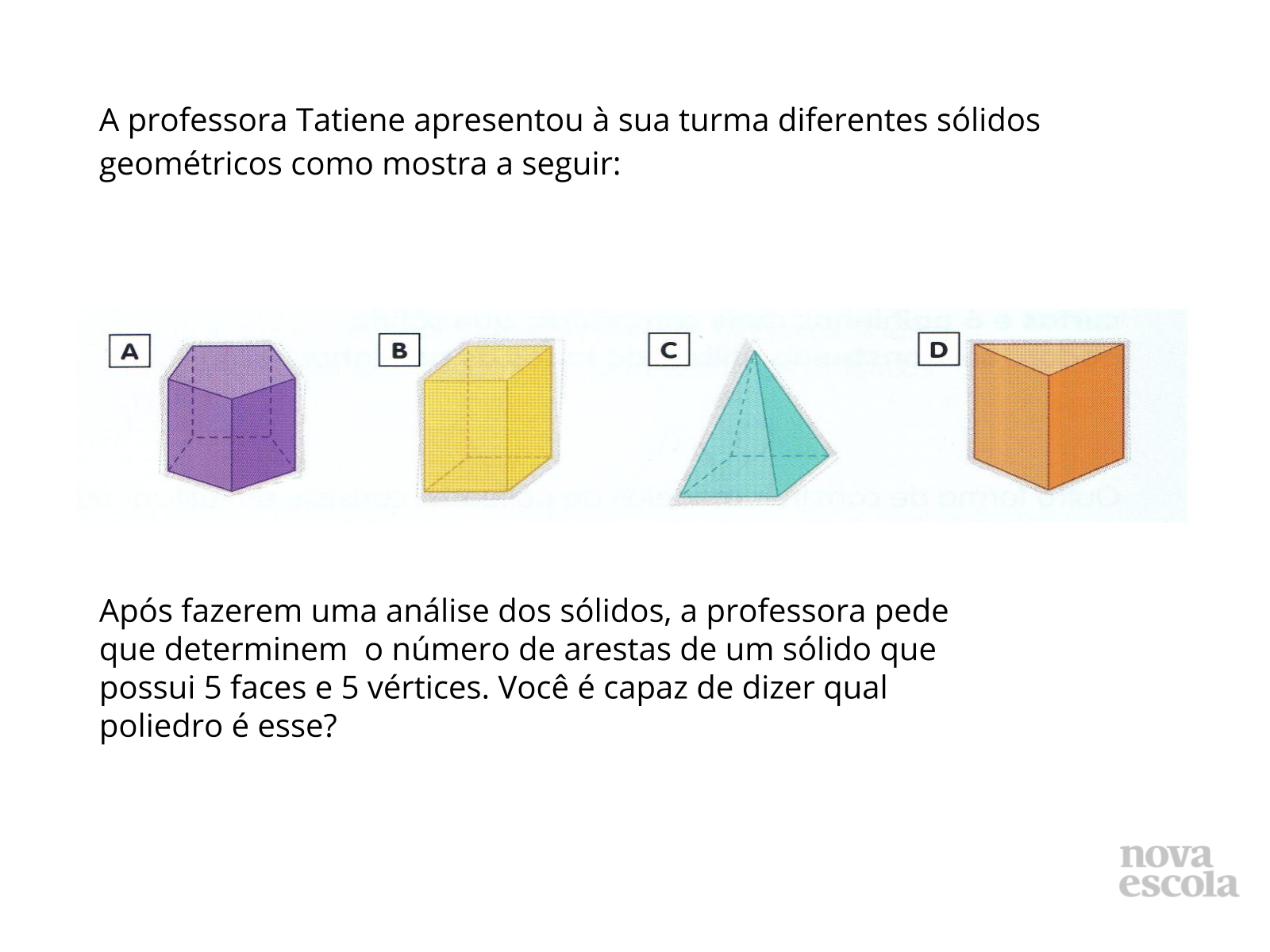 Relacionando faces, vértices e arestas