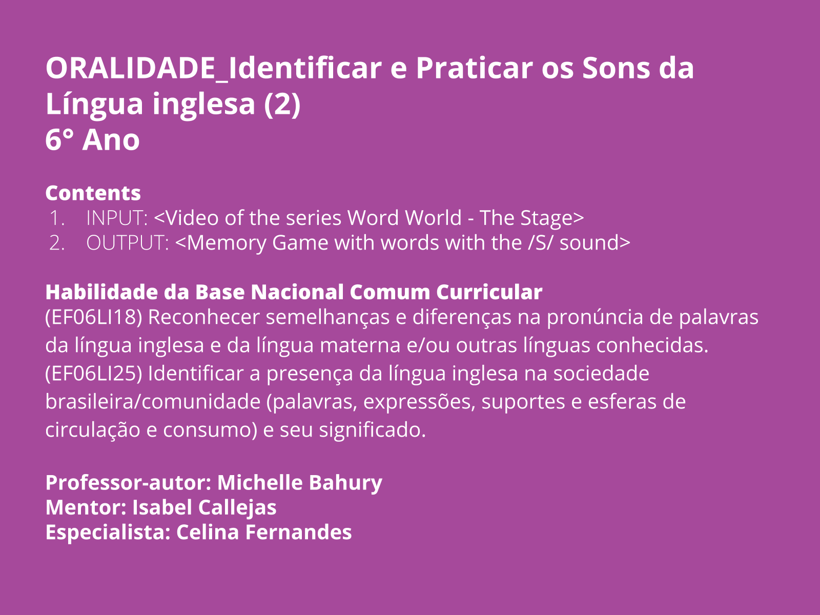 AULA COMPLETA DE INGLÊS COM MÚSICA