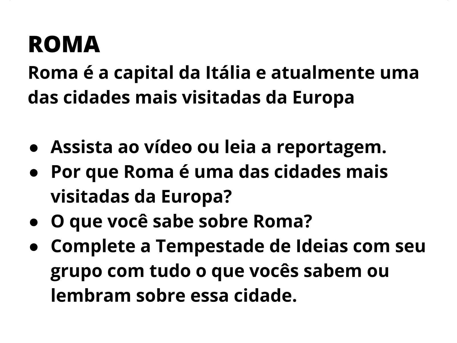 Plano de aula 6º ano Diversidade de povos na formação de Roma