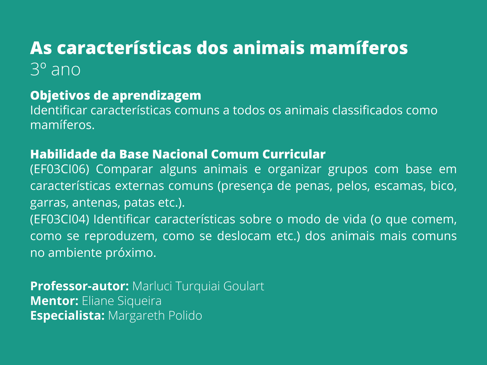 QUIZ DE CÊNCIAS - ADAPTAÇÕES DOS ANIMAIS